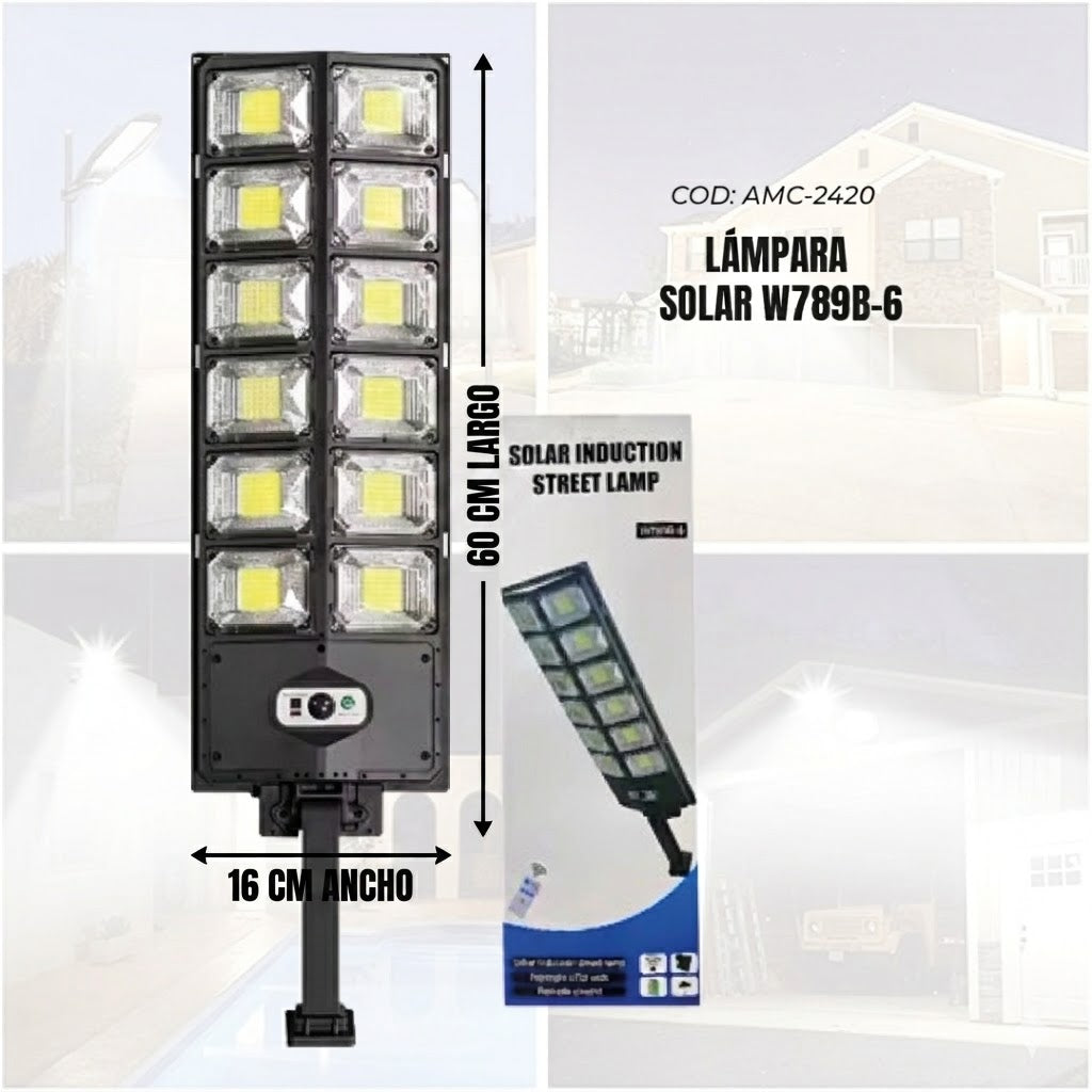 LUZ SOLAR ULTRA POTENTE 7700LM PARA EXTERIORES - Envío Gratis